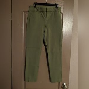 Old Navy Olive High Rise Pixie Ankle Pants